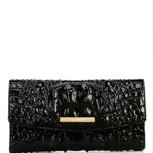 BRAHMIN Melbourne Collection Crocodile-Embossed Modern Checkbook